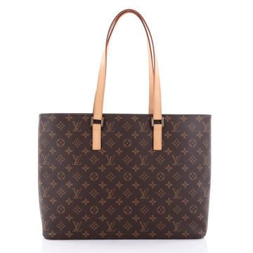 Louis Vuitton Luco Handbag Monogram Canvas Brown