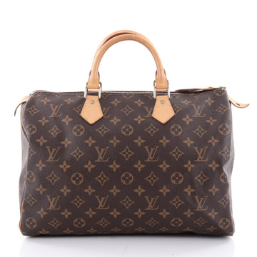 Louis Vuitton Speedy Handbag Monogram Canvas 35 Brown