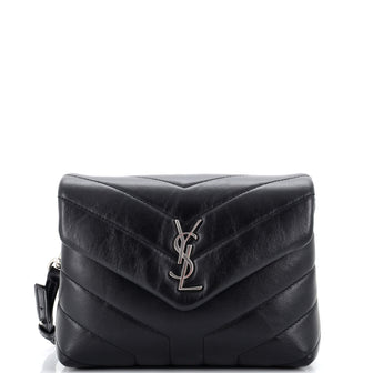 Saint Laurent Loulou Shoulder Bag Matelasse Chevron Leather Toy