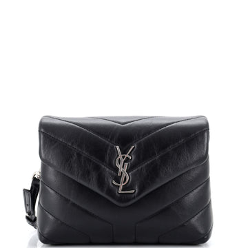Saint Laurent Loulou Shoulder Bag Matelasse Chevron Leather Toy