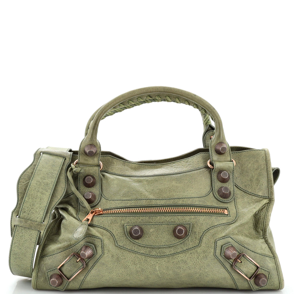 Balenciaga City Giant Studs Bag Leather Medium 237292