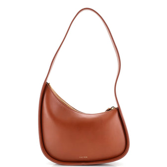 The Row Half Moon Shoulder Bag Leather