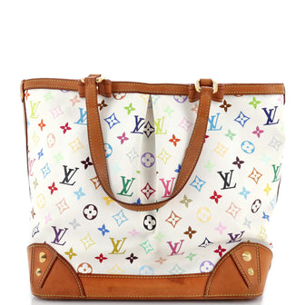 Louis Vuitton, Bags, Louis Vuitton Sharleen Gm Monogram Multicolor White