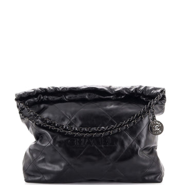 Chanel 22 Chain Hobo Quilted Calfskin Medium