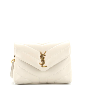 Saint Laurent Loulou Shoulder Bag Matelasse Chevron Leather Toy