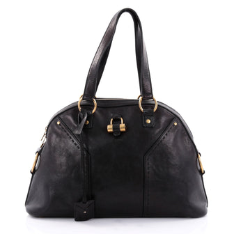 Saint Laurent Muse Shoulder Bag Leather Large Black 2374101