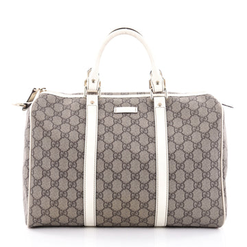 Gucci Joy Boston Bag GG Coated Canvas Medium Brown 2374301