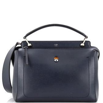 Fendi DotCom Convertible Satchel Leather Medium