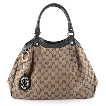 Gucci Sukey Tote GG Canvas Medium Brown 2374801