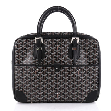 Goyard Ambassade Briefcase Coated Canvas PM Black