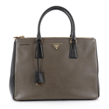 Prada Bicolor Double Zip Lux Tote Saffiano Leather 2375501