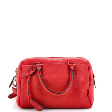 Louis Vuitton Speedy Bandouliere Bag Monogram Empreinte Leather 25