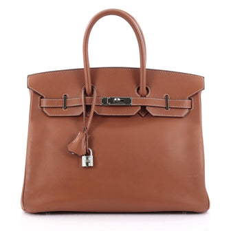 Hermes Birkin Handbag Brown Epsom with Palladium 2376002
