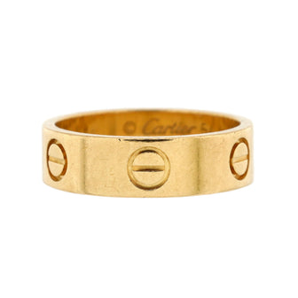 Cartier Love Band Ring 18K Yellow Gold