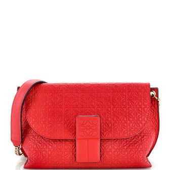 Loewe Avenue Crossbody Anagram Embossed Leather