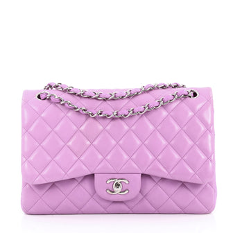 Chanel Classic Double Flap Bag Quilted Lambskin Jumbo 2376201