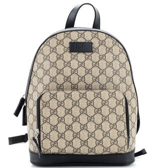Gucci Zip Pocket Backpack GG Coated Canvas Small