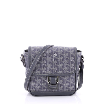 Goyard Grand Bleu Bag Coated Canvas PM Gray 2377403
