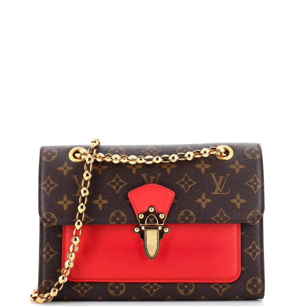 Louis Vuitton Victoire Handbag Monogram Canvas and Leather Brown