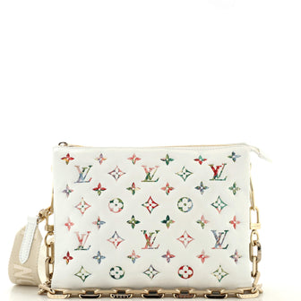 Louis Vuitton Coussin Bag Monogram Flower Embossed Lambskin PM