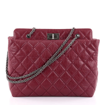 Chanel Reissue Tote Quilted Aged Calfskin Large Red