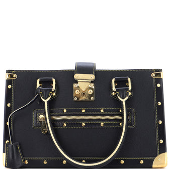 Louis Vuitton Suhali Le Fabuleux Handbag Leather Black