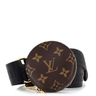 Louis Vuitton Monogram Multi Pochette Accessories Bandouliere Shoulder Strap Black
