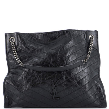 Saint Laurent Niki Shopping Tote Matelasse Chevron Leather Large