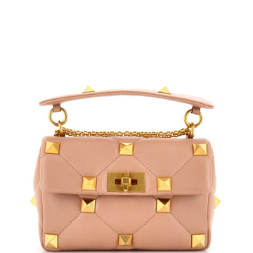 Valentino Garavani Roman Stud Flap Bag Quilted Leather Small
