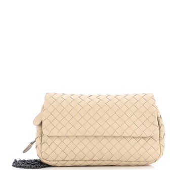 Bottega Veneta Expandable Chain Crossbody Bag Intrecciato Nappa Small