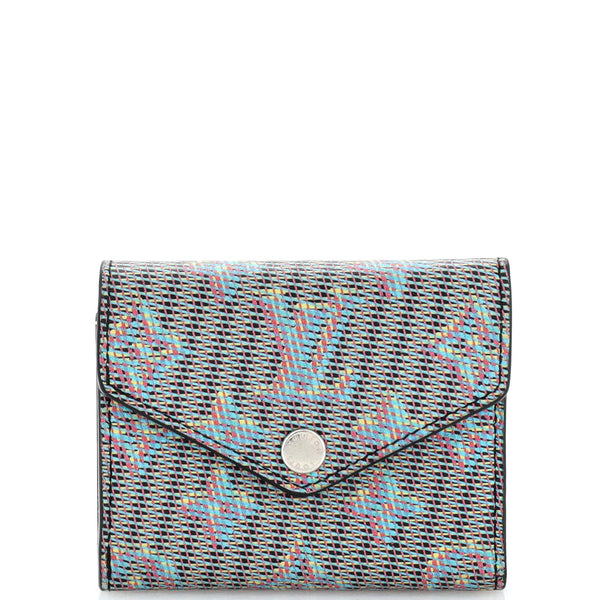 Monogram Canvas and Leather Zoe Wallet Multicolor