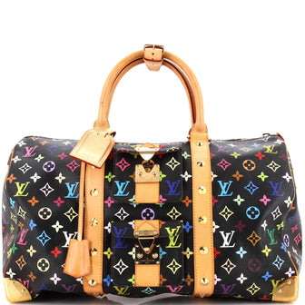 Louis Vuitton Keepall Bag Monogram Multicolor 45 Black 2380231