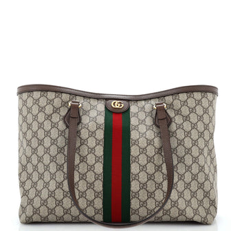 Gucci Ophidia Shopping Tote GG Coated Canvas Medium
