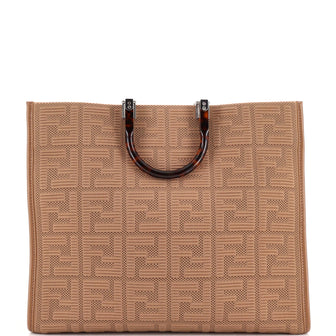 Fendi Sunshine Shopper Tote FF Fabric Large