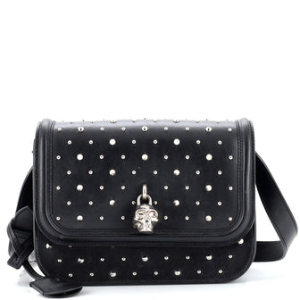 Alexander McQueen Padlock Crossbody Bag Studded Leather