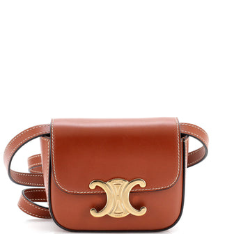 Celine Triomphe Shoulder Bag Smooth Calfskin Mini