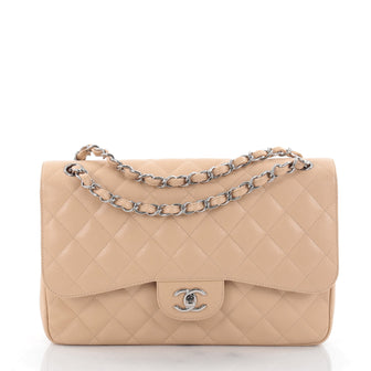 Chanel Classic Double Flap Bag Quilted Caviar Jumbo 2381001
