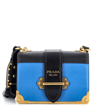 Prada Cahier Crossbody Bag City Calf and Saffiano Small