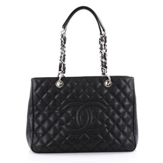 Chanel Grand Shopping Tote Quilted Caviar Black