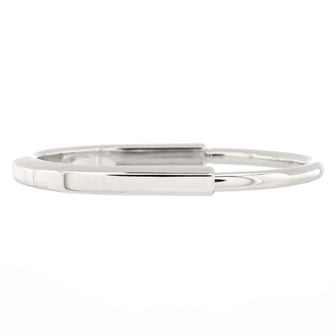 Tiffany & Co. Lock Bangle Bracelet 18K White Gold