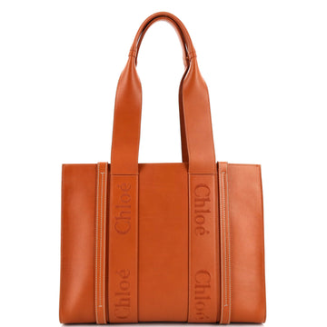 Chloe Woody Tote Leather Medium