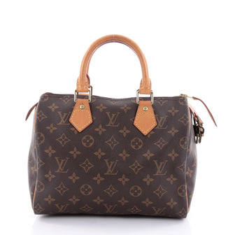 Louis Vuitton Speedy Handbag Monogram Canvas 25 Brown 2382801