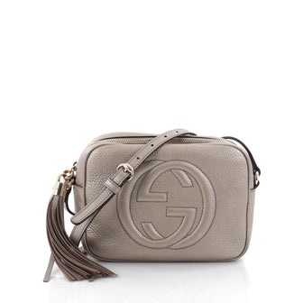 Gucci Soho Disco Crossbody Bag Leather Small Neutral 2383003