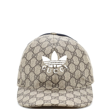 Gucci x adidas Double Sided Baseball Cap Embroidered GG Coated Canvas and Canvas