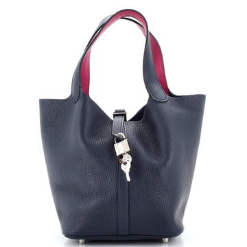Hermes Eclat Picotin Lock Bag Clemence with Swift MM