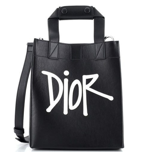 Christian Dior Dior x Shawn Stussy D-Dior Tote Leather with 