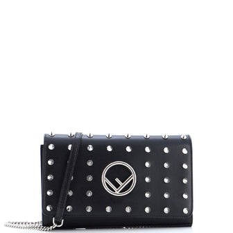 Fendi F is Fendi Wallet on Chain Studded Leather
