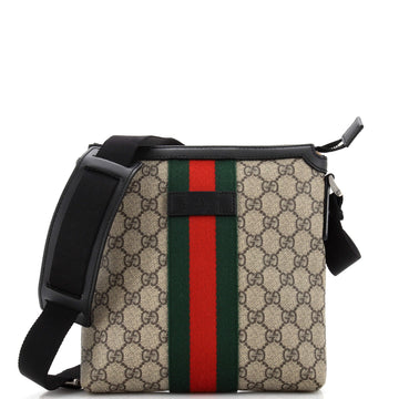 Gucci Web Messenger Bag GG Coated Canvas Small