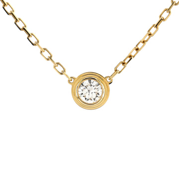 Cartier D'Amour Pendant Necklace 18K Yellow Gold with Diamond Large