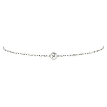 Cartier D'Amour Bracelet 18K White Gold and Diamond Small